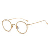 Titanium Vintage Round Eyeglasses Frames kmn139