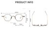 Abali Titanium Vintage Eyeglasses Frame With Sunglasses Clips