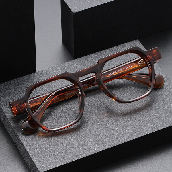Shawn Vintage Geometric Acetate Eyeglasses Frame
