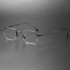 Retro Titanium Square Glasses Frame MIES