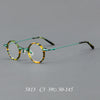 New small round frame plate glasses 5813