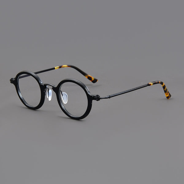 Harlow Pure Titanium Acetate Vintage Round Glasses Frames