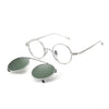 Monroe Titanium Round Clip-ons Sunglasses