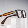 Velora Turquoise Acetate Square Luxury Eyeglasses Handmade Designer Frame