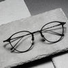 Titanium Vintage Round Eyeglasses Frames KJ-40