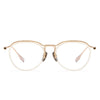 Titanium Vintage Oval Eyeglasses Frames DTX131