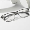 Titanium Vintage Square Flip Cover Eyeglasses Frames 11488