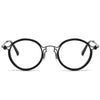 Titanium Vintage Round Eyeglasses Frames XFS9638