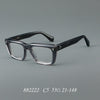 Sutton Retro Rectangle Acetate Glasses Frame