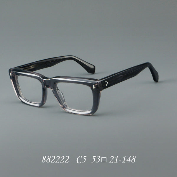 Sutton Retro Rectangle Acetate Glasses Frame