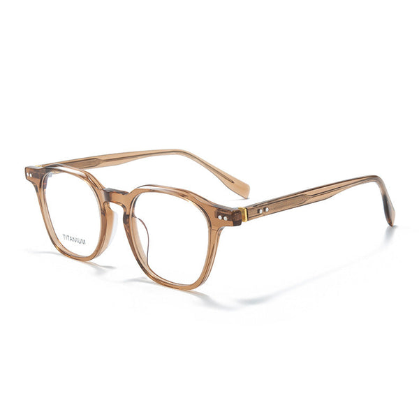Milon Vintage Square Acetate Eyeglasses Frame