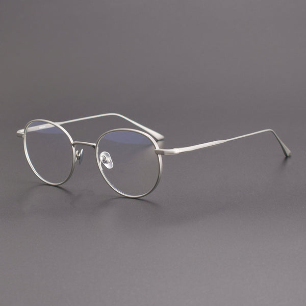 Titanium Round Glasses Frame 8193
