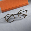 Titanium Vintage Round Eyeglasses Frames SC2222