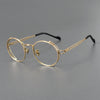 Titanium Vintage Oval Eyeglasses Frames ZY0048