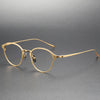 Titanium Vintage Round Eyeglasses Frames KJ-40