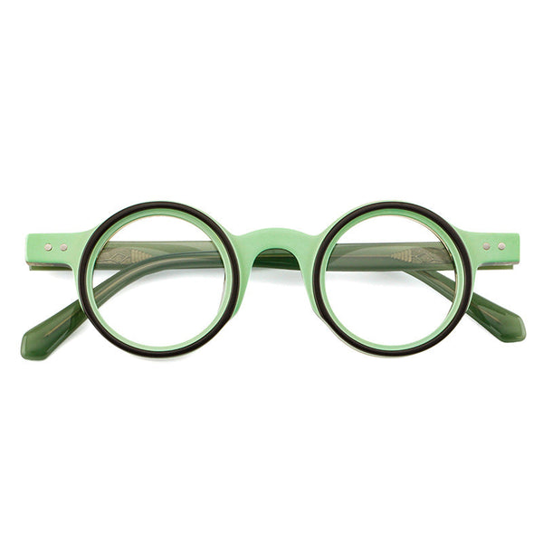 Krall Vintage Round Acetate Eyeglasses Frame
