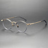 Titanium Vintage Oval Eyeglasses Frames M43