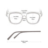 Conlin Vintage Polygon Acetate Glasses Frame