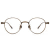 Titanium Vintage Round Eyeglasses FramesBK-GP401