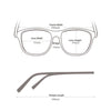 Acetate Aviator Square Glasses Frames JF 2071