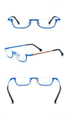 Pure Titanium Square Half Rim Eyeglasses Frame - CM185851