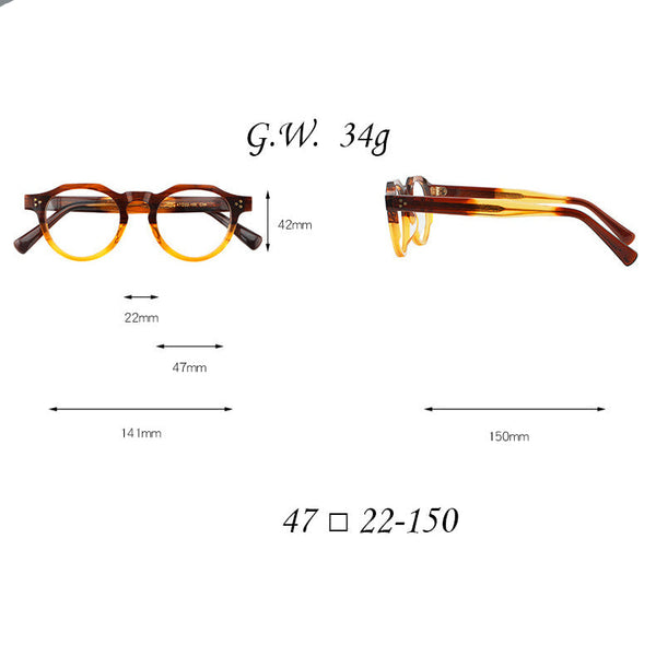 Garey Vintage Acetate Glasses Frame