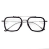 Titanium Aviator Square Glasses Frames 7406000