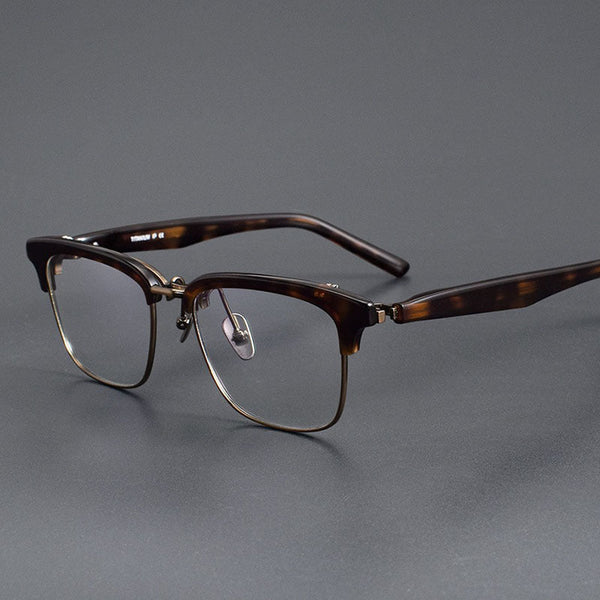 Malon Acetate Glasses Frame With Flip-up Clips