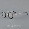 New small round frame plate glasses 5813