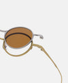Nln Titanium Vintage Eyeglasses Frame With Sunglasses Clips