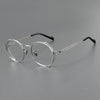 Titanium Vintage Oval Eyeglasses Frames ZY0048