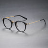 Retro Full Rim Titanium Oval Glasses Frame GMS805