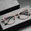 Titanium Vintage Round Eyeglasses Frames BRAGILE +