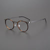 Leander Titanium Vintage Round Eyeglasses Frames 9704