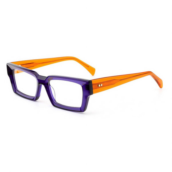 Piller Retro Rectangle Acetate Glasses Frame