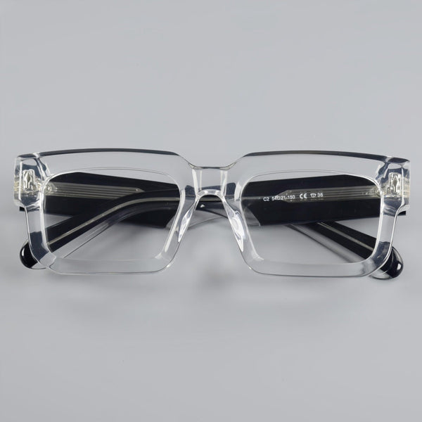 Monk Retro Rectangle Acetate Glasses Frame
