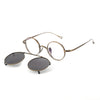 Monroe Titanium Round Clip-ons Sunglasses