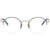 Titanium Semi-Rimless Oval Glasses Frames S-185T