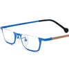 Pure Titanium Square Half Rim Eyeglasses Frame - CM185851