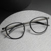 Titanium Vintage Oval Eyeglasses Frames 9737