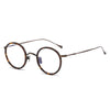 Titanium Vintage Round Eyeglasses Frames kmn139