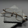 Titanium Vintage Round Eyeglasses FramesBK-GP401