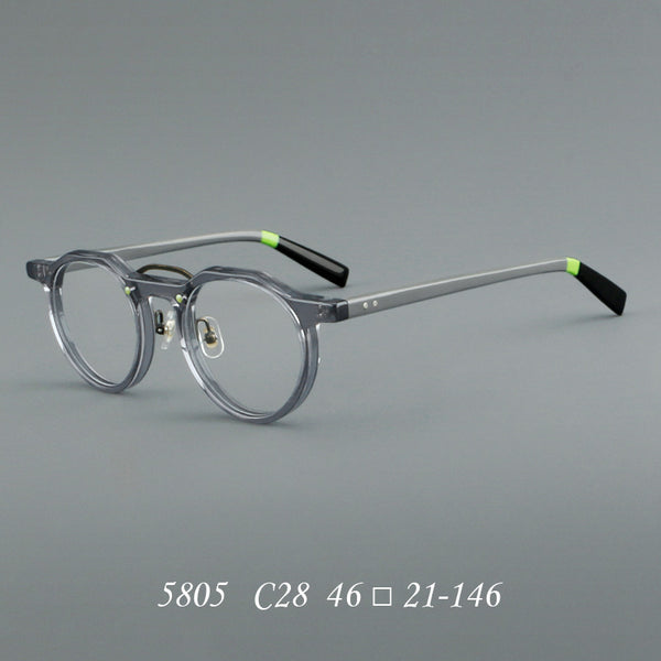 Raed Retro Round Acetate Glasses Frame