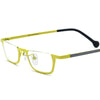 Pure Titanium Square Half Rim Eyeglasses Frame - CM185851