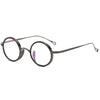 Titanium Vintage Round Eyeglasses Frames KMN122