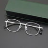 Titanium Vintage Oval Eyeglasses Frames 1106