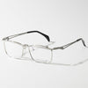 Titanium Vintage Square Flip Cover Eyeglasses Frames 11488