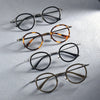 Titanium Vintage Round Eyeglasses Frames SC2222