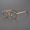 Leander Titanium Vintage Round Eyeglasses Frames 9704
