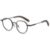 Titanium Vintage Round Eyeglasses Frames DLX108